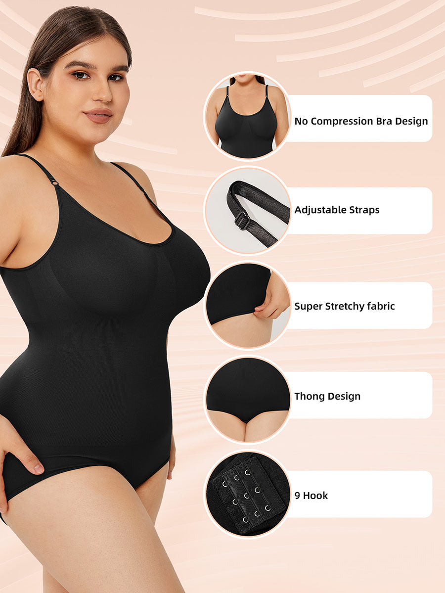 Tummy Control Thong Bodysuit